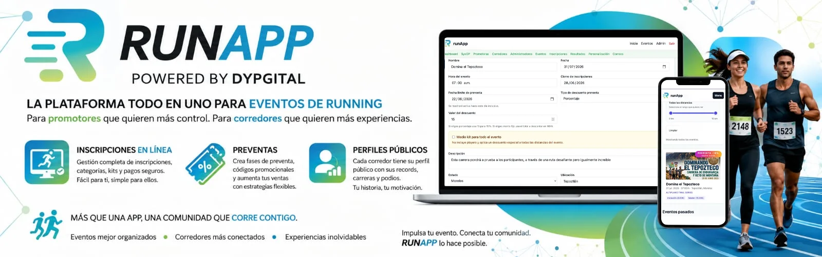 runApp by DyPGital | Gestión de Carreas